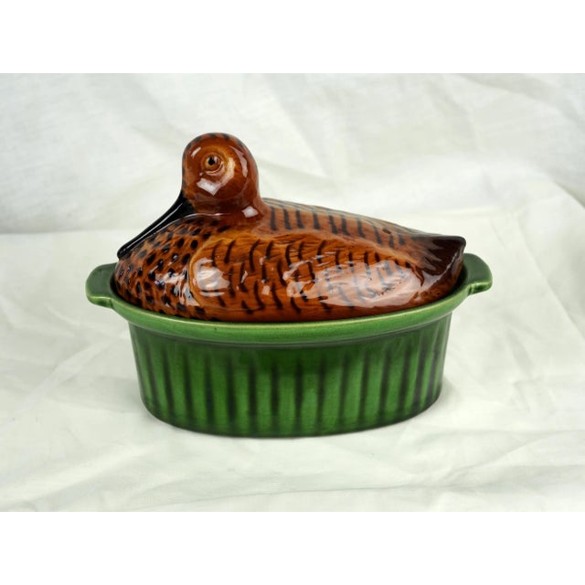 Early 20th French Trompe l'Oeil Woodcock Tureen For Sale - Image 10 of 11