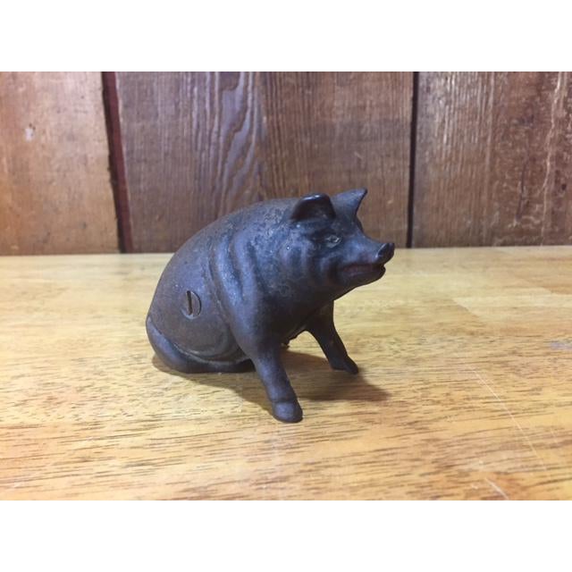 Vintage Cast Iron Piggy Bank Chairish