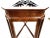 Vintage Mahogany Console Sofa Dining Table Base For Sale - Image 9 of 11