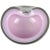 Mid-Century Modern Murano Vintage Pink Gray Pulegoso Bubble Layers Italian Art Glass Mid Century Bowl Vide Poche For Sale - Image 3 of 7