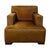 Contemporary Contemporary Low Profile Cognac Colored Animal Hide Arm Club Chair For Sale - Image 3 of 8