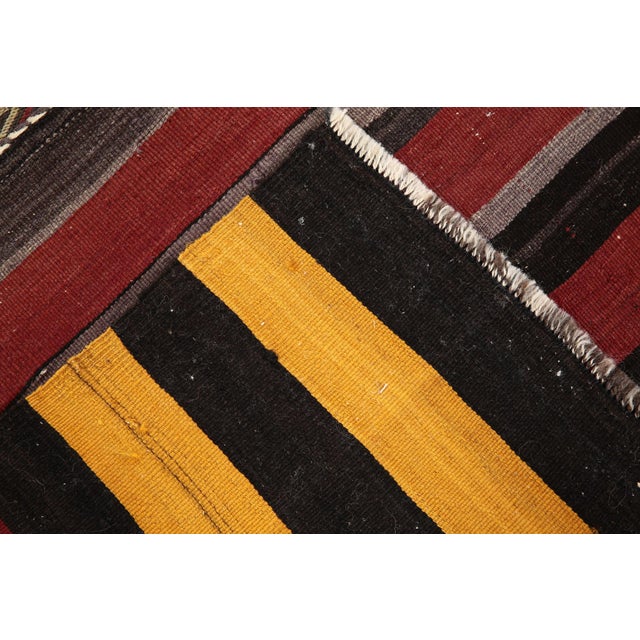 Wool & Cotton Kilim Rug For Sale - Image 12 of 15