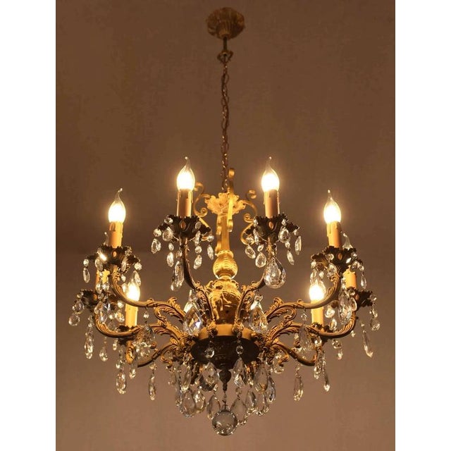 2000 - 2009 Figuratively Decorated 10-Arm Chandelier For Sale - Image 5 of 6