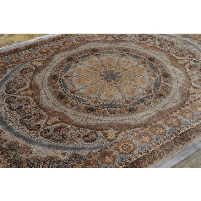Rug & Kilim Rug & Kilim’s Modern Turkish Rug With Stately Central Medallion in Brown Hues For Sale - Image 4 of 9