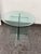 Vintage Post Modern Round Glass Side Table For Sale - Image 10 of 12