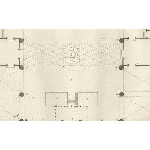 Early 19th Century Chinese Agoda Temple Architectural Floor Plan Engraving, 1815 For Sale - Image 5 of 13