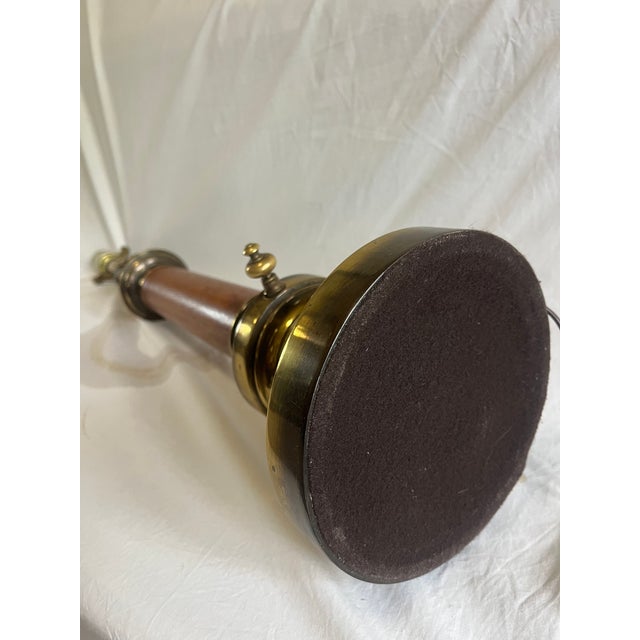 Wood 1970s Mid Century Modern Brass/Wood Stiffel Table Lamps - Set of 2 For Sale - Image 7 of 8