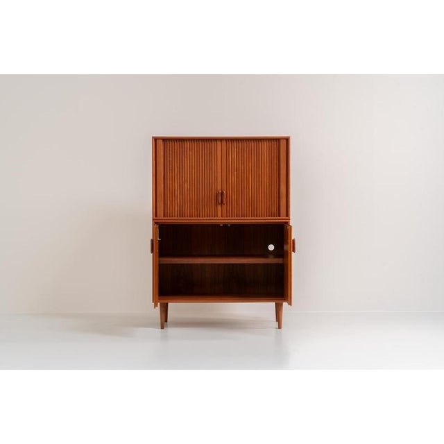 Highboard with Tambour Doors by Heinrich Riestenpatt, 1960s For Sale - Image 3 of 16