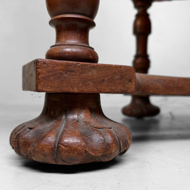 Antique Armchairs in Walnut with Ikat Pattern, Late 19th Century, Set of 2 For Sale - Image 13 of 18
