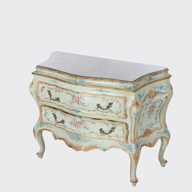 This elegant Niccolini French bombé commode, crafted in the 20th century, exemplifies the Louis XIV style with its...