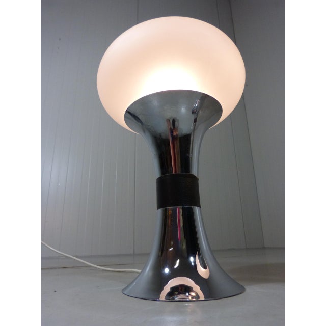 Large Space Age Glass Table Lamps, 1960s, Set of 2 For Sale - Image 12 of 18