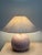 Ceramic Vintage Italian Iridiscent Pink Ceramic Table Lamp, 1970s For Sale - Image 7 of 9