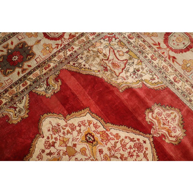 Antique Turkish Sivas Square Rug For Sale - Image 10 of 18