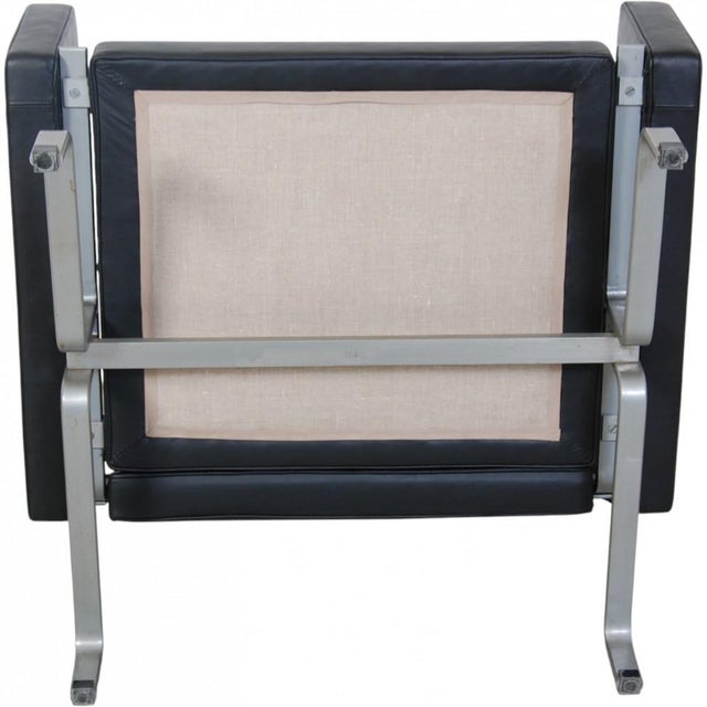 Vintage PK31 Chair in Black Leather by Poul Kjærholm, 1970s For Sale - Image 13 of 15