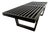 Vintage Black Ash Bench, 1950s For Sale