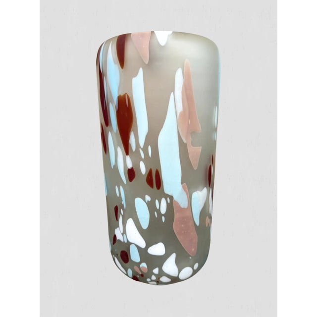 Mardi Gras Glass Vase Tall For Sale In Greensboro - Image 6 of 7