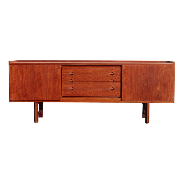Large Scandinavian Danish Teak Sideboard, 1960s For Sale