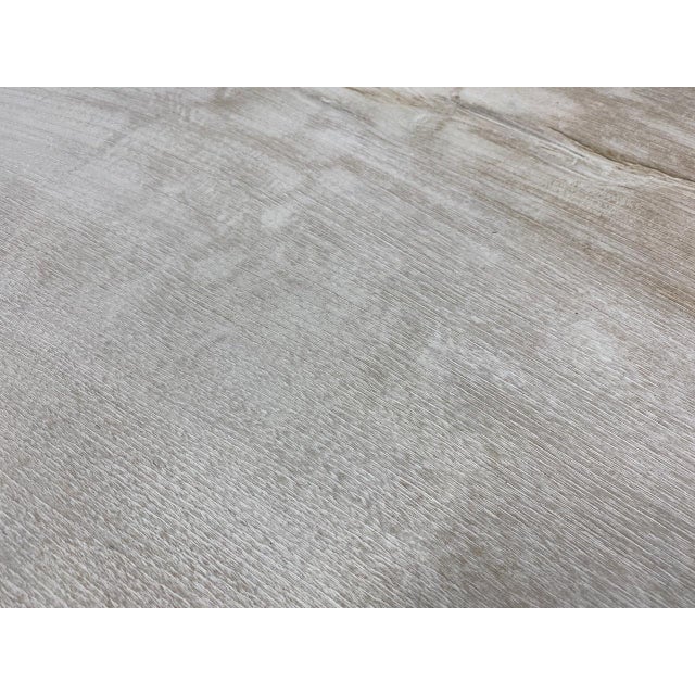 Andrianna Shamaris Minimalist Bleached Teak Wood Coffee Table or Bench For Sale In New York - Image 6 of 18