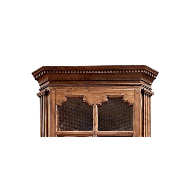 American American Traditional Corner Cabinet With Architectural Detailing For Sale - Image 3 of 14
