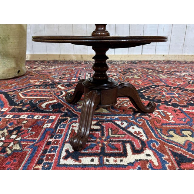 19th Century Three-Tiered Mahogany Side Table For Sale - Image 10 of 11