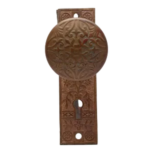Antique Corbin Flower Pots Door Knob Set