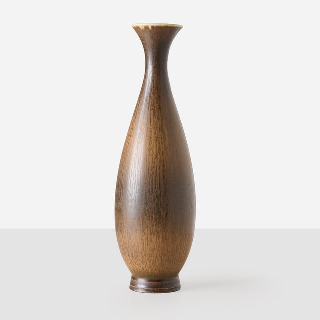 Mid-Century Modern Stoneware Vase by Berndt Friberg For Sale - Image 3 of 5