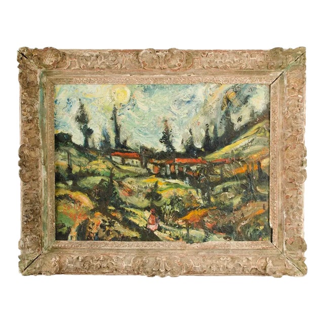 Carlos Lopez-Ruiz (Bolivian-American 1912 -1972) View of Funza. Landscape. For Sale