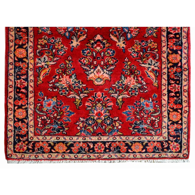 Red Early 20th Century Sarouk Runner For Sale - Image 8 of 10