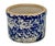 Unusual Antique American Blue Spongeware Decorated Kitchen Beater Jar - Circa Very Early 1900s For Sale - Image 15 of 18