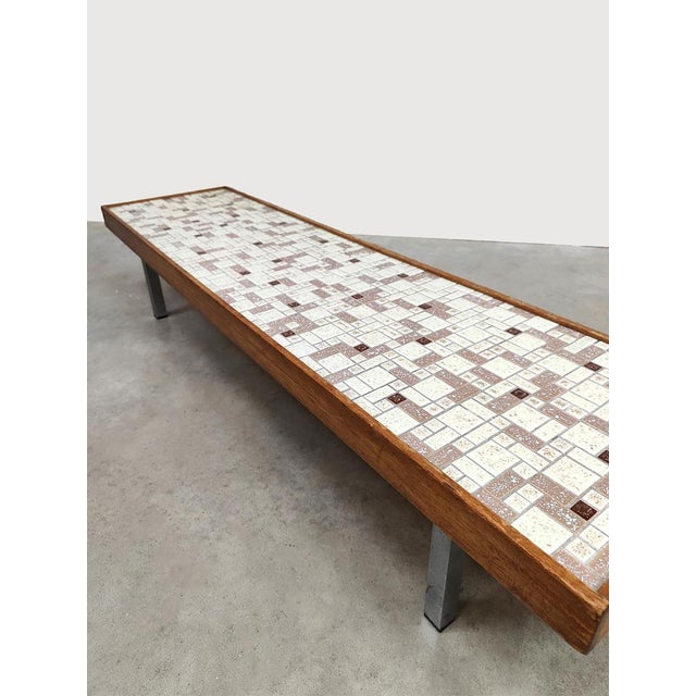 Vintage Tile Coffee Table, 1960s For Sale - Image 6 of 7