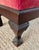 Late 19th Century Antique American Empire Classical Mahogany Footstool W/ Pink Velvet For Sale - Image 5 of 12