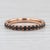 0.85ctw Black Diamond Eternity Band 18k Rose Gold Stackable Wedding Ring Sz 5.5 For Sale In Greensboro - Image 6 of 8