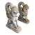 Pair of Vintage Cast Stone Winged Griffins For Sale