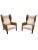 A pair of wingback chairs and ottoman from covetable designer Holly Hunt. The Darder wingback chair pays homage to the...