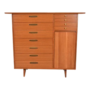 George Nakashima East Indian Laurel Wood Gentleman's Chest for Widdicomb, Newly Restored