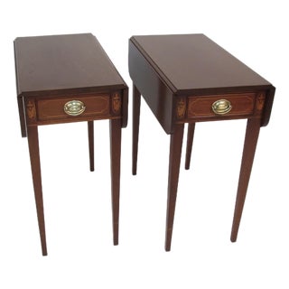 1940s Pair of Pembroke Table Made by Biggs of Va For Sale