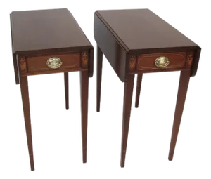 1940s Pair of Pembroke Table Made by Biggs of Va