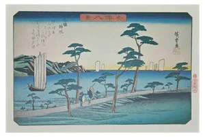 After Utagawa Hiroshige, Scenic Spots in Kanazawa: The Sea, 20th Century, Lithograph