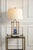 Port 68 Gazebo Brass Lamp with Travertine Base For Sale - Image 4 of 5