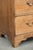 Large Antique English Blonde Oak Chest of Drawers with Gilt Elements, 18th Century For Sale - Image 11 of 14