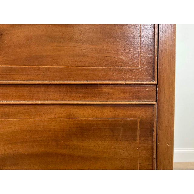 Antique Early 1800 Georgian English Secretaire Cabinet, Walnut For Sale - Image 13 of 16