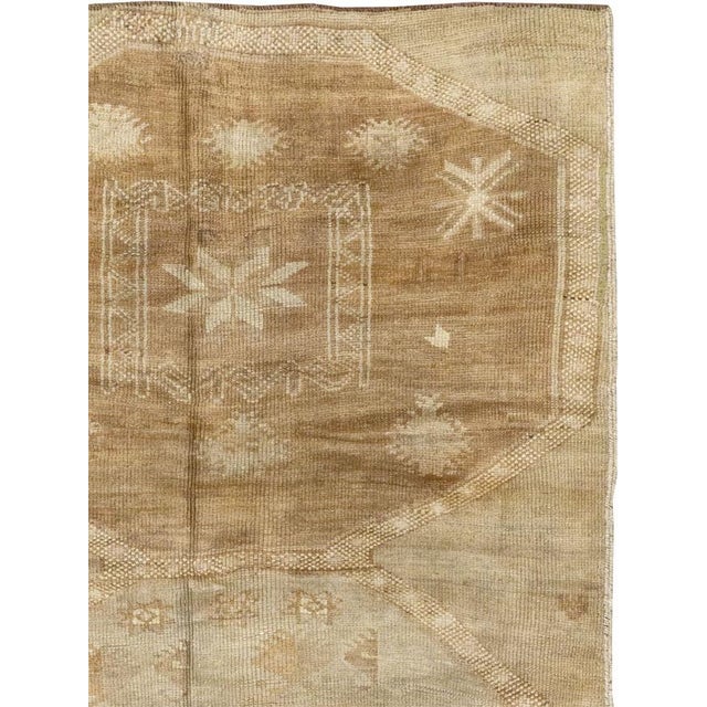 Rustic Galerie Shabab Collection Mid-20th Century Turkish Anatolian Wide Gallery Runner For Sale - Image 3 of 10