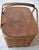 Wood Mid 20th Century Woven Wood Picnic Basket - For Sale - Image 7 of 16