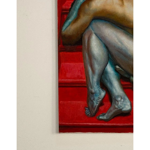 Modern Curious Modernist Nude in Bright Palette For Sale - Image 3 of 6