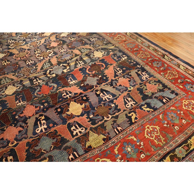 Zabihi Collection Oversize Antique Persian Bidjar Carpet For Sale - Image 12 of 12