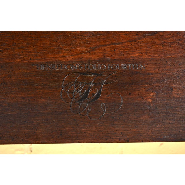 Brown Henredon Georgian Carved Mahogany Four-Poster Queen Size Canopy Bed For Sale - Image 8 of 9