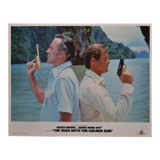 James Bond 007 the Man with the Golden Gun Original Lobby Card, UK, 1974 For Sale