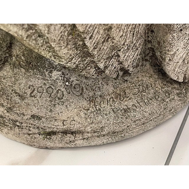 Henri Studio Cast Concrete Vintage Eagle, the Perfect Decor for Your Garden, Original Patina a Very Nice Find. For Sale - Image 9 of 10