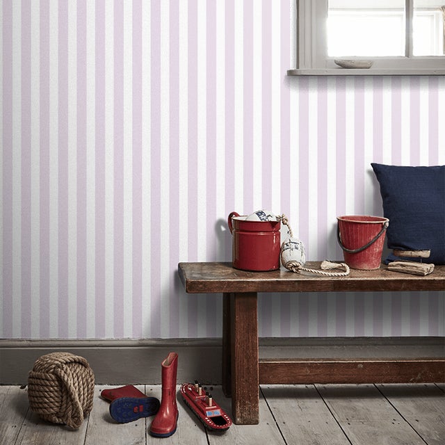 red regency stripe wallpaper