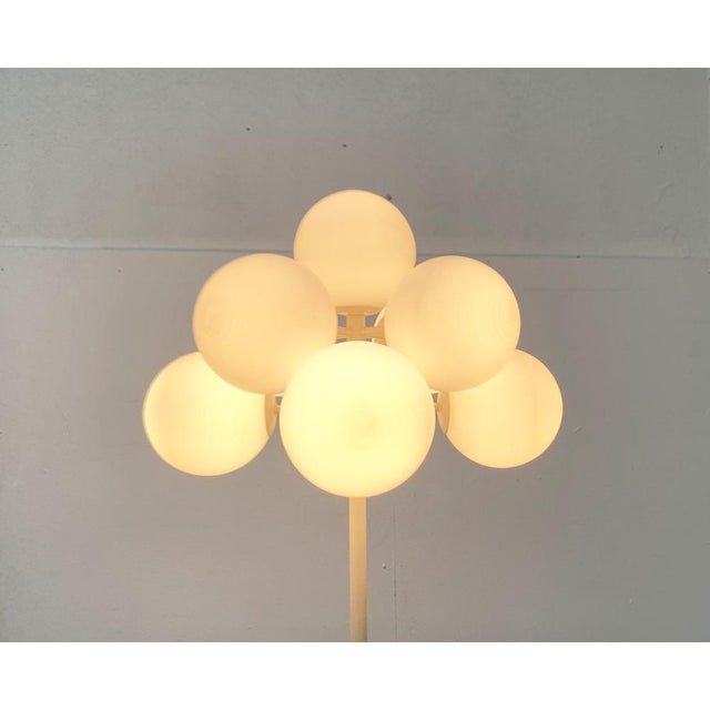 Mid-Century Modern Mid-Century Swiss Minimalist Glass and Metal Floor Lamp by E.R. Nele for Temde, 1960s For Sale - Image 3 of 18